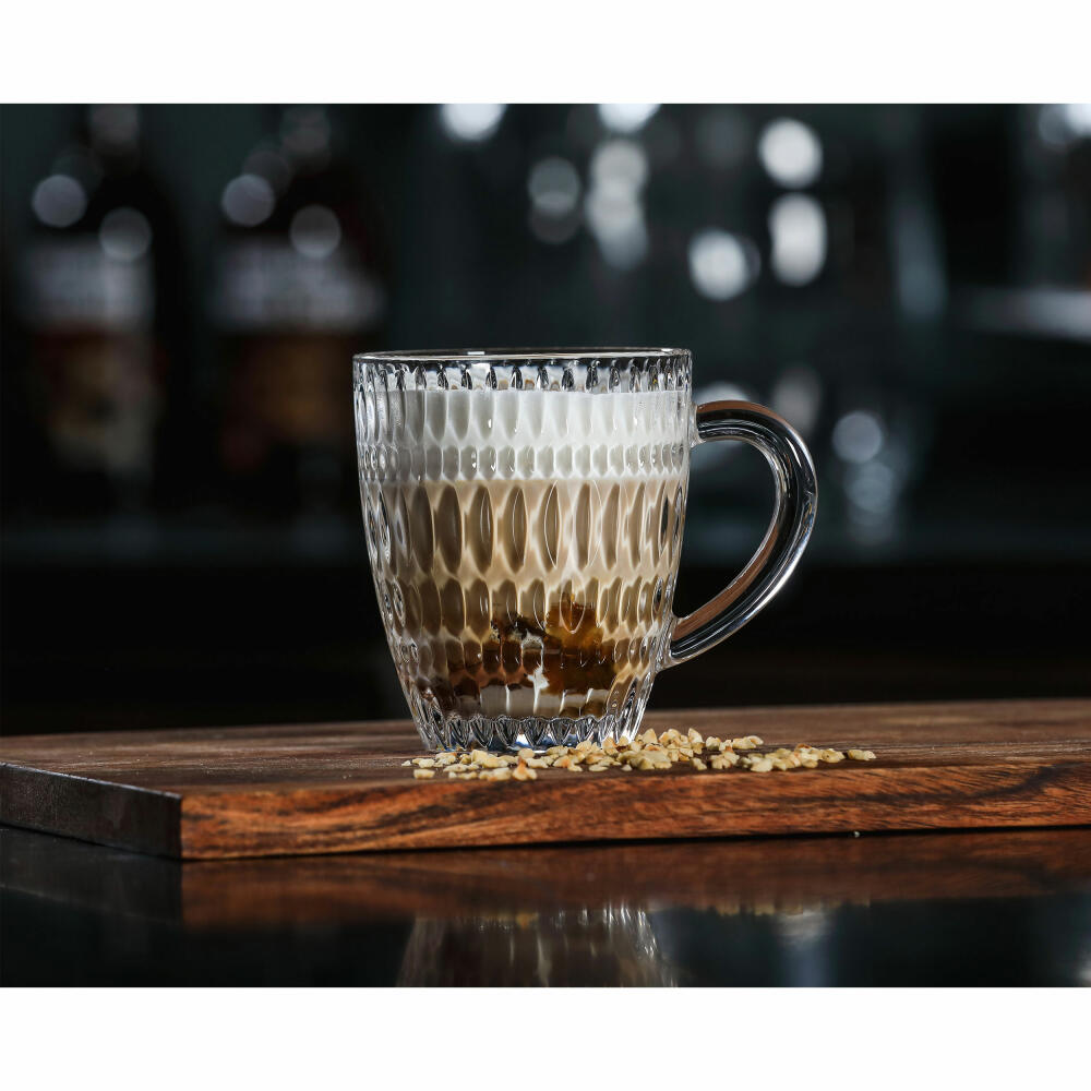 Nachtmann Kaffeebecher 2er Set Ethno Barista, Kristallglas, Klar, 392 ml, 104908