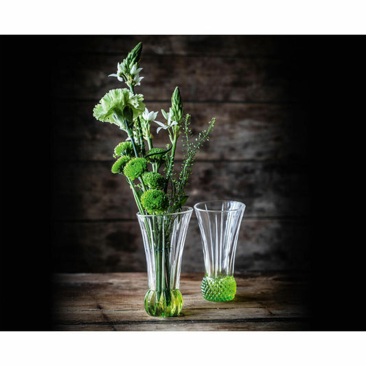 Nachtmann table vase set Spring Lime 2-piece, flower vases, decorative vases, crystal glass, 103594