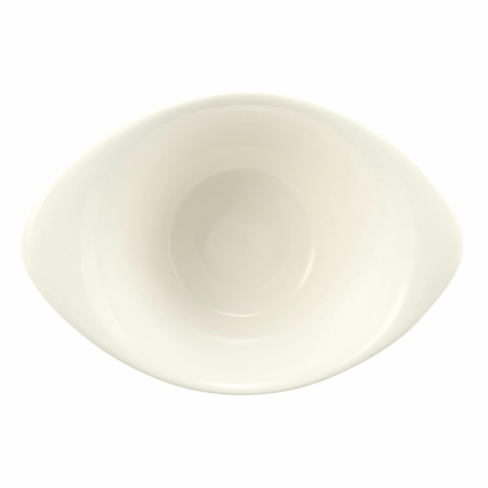 Seltmann Weiden Zoé Fine Diamond Eventbowl Oval, bowl, dish, porcelain, cream plain, 380 ml, 001.746251