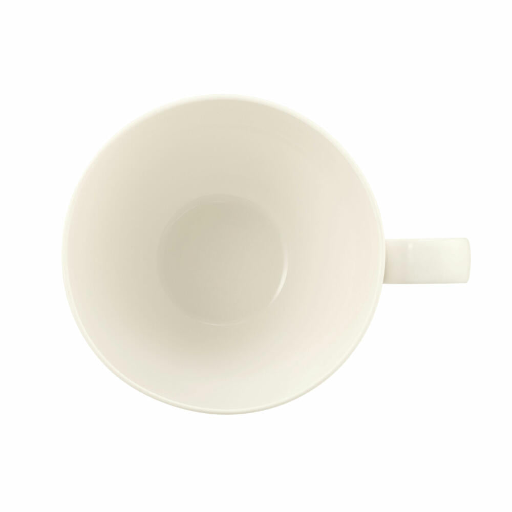 Seltmann Weiden Zoé Fine Diamond milk coffee cup, milk coffee cup, coffee cup, coffee cup, porcelain, cream, 350 ml, 001.746274