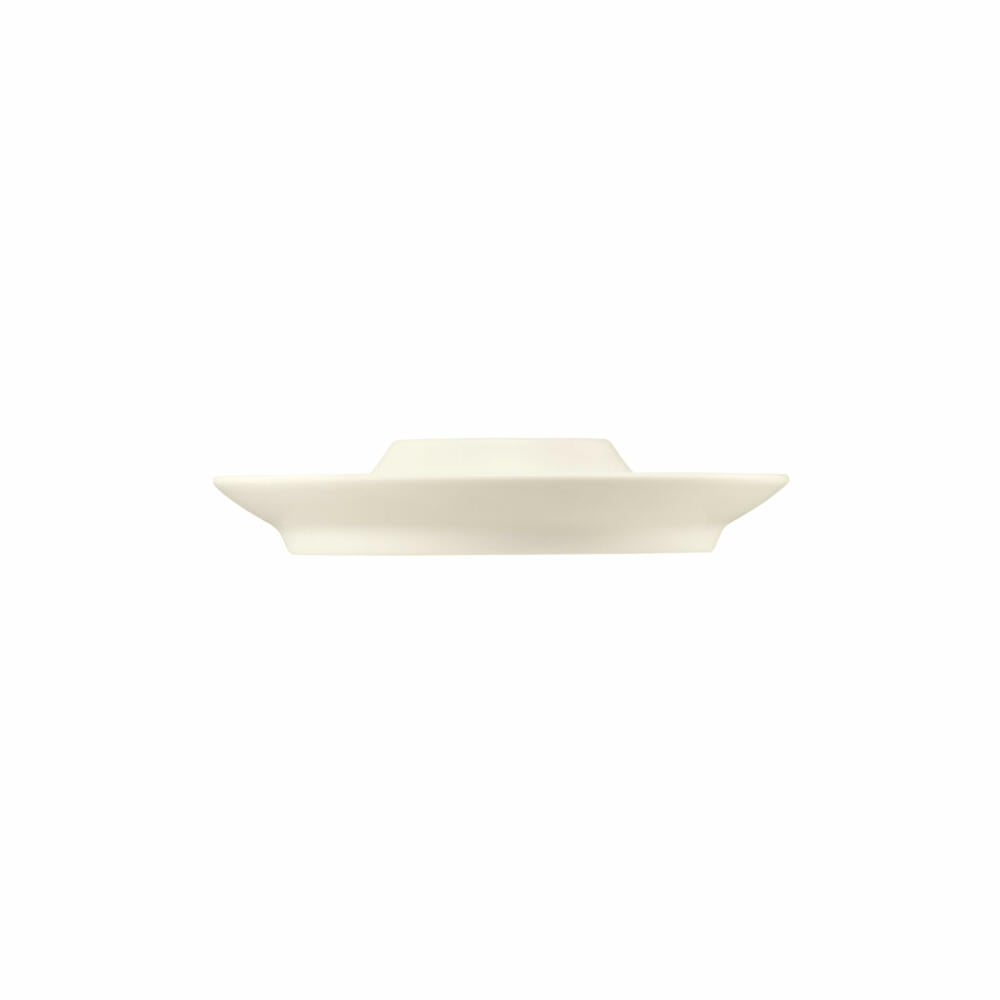 Seltmann Weiden Zoé Fine Diamond egg cup with shelf, egg holder, egg cup, porcelain, cream plain, 001.746262