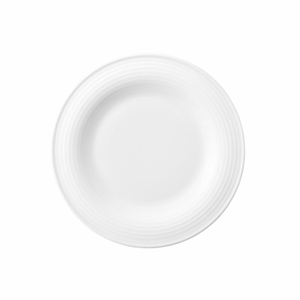 Seltmann Weiden Beat Brotteller, Frühstücksteller, Kleiner Teller, Porzellan, Weiß, Ø 17 cm, 001.751352