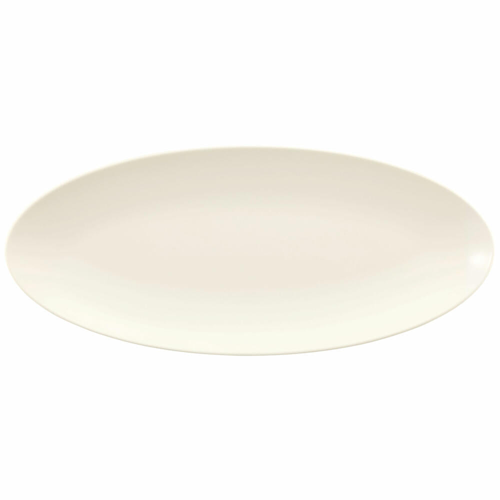Seltmann Weiden Zoé Fine Diamond serving plate, serving plate, porcelain, cream plain, 43.5 x 19.1 cm, 001.746264