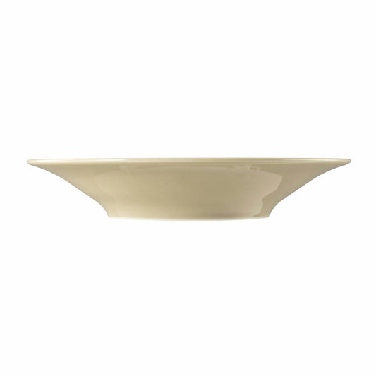 Seltmann Weiden Beat Sandbeige Suppenteller Rund, Essteller, Tiefer Teller, Porzellan, Beige, Ø 22.5 cm, 001.751304