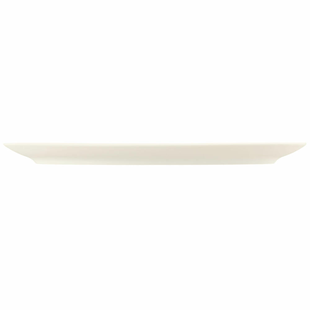 Seltmann Weiden Zoé Fine Diamond serving plate, serving plate, porcelain, cream plain, 43.5 x 19.1 cm, 001.746264