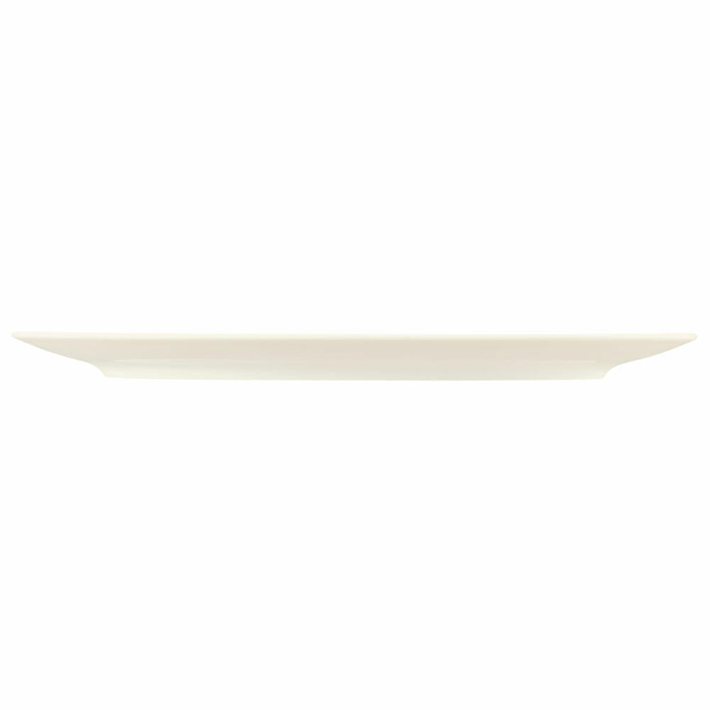 Seltmann Weiden Zoé Fine Diamond Serving Plate Oval, Serving Plate, Porcelain, Cream Uni, 40.3 x 25.8 cm, 001.746263