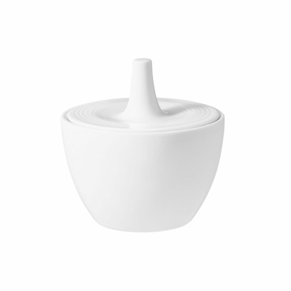 Seltmann Weiden Beat Zuckerdose, Zucker Dose, Zuckerbehälter, Porzellan, Weiß, 270 ml, 001.751337