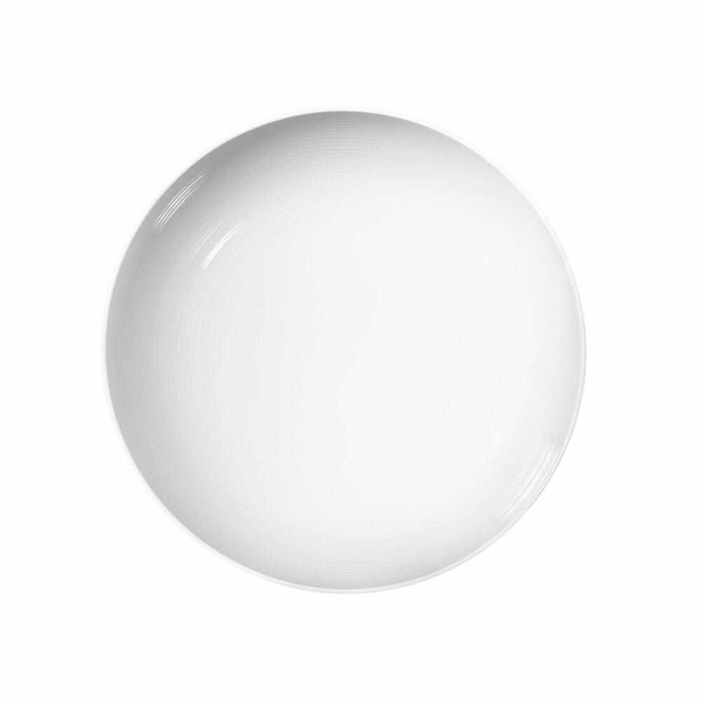 Seltmann Weiden Beat Bowl Round, Bowl, Salad Bowl, Soup Bowl, Porcelain, White, Ø 21 cm, 001.751370