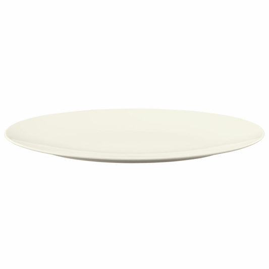 Seltmann Weiden Zoé Fine Diamond Servierplatte Oval, Servierteller, Porzellan, Creme Uni, 40.3 x 25.8 cm , 001.746263