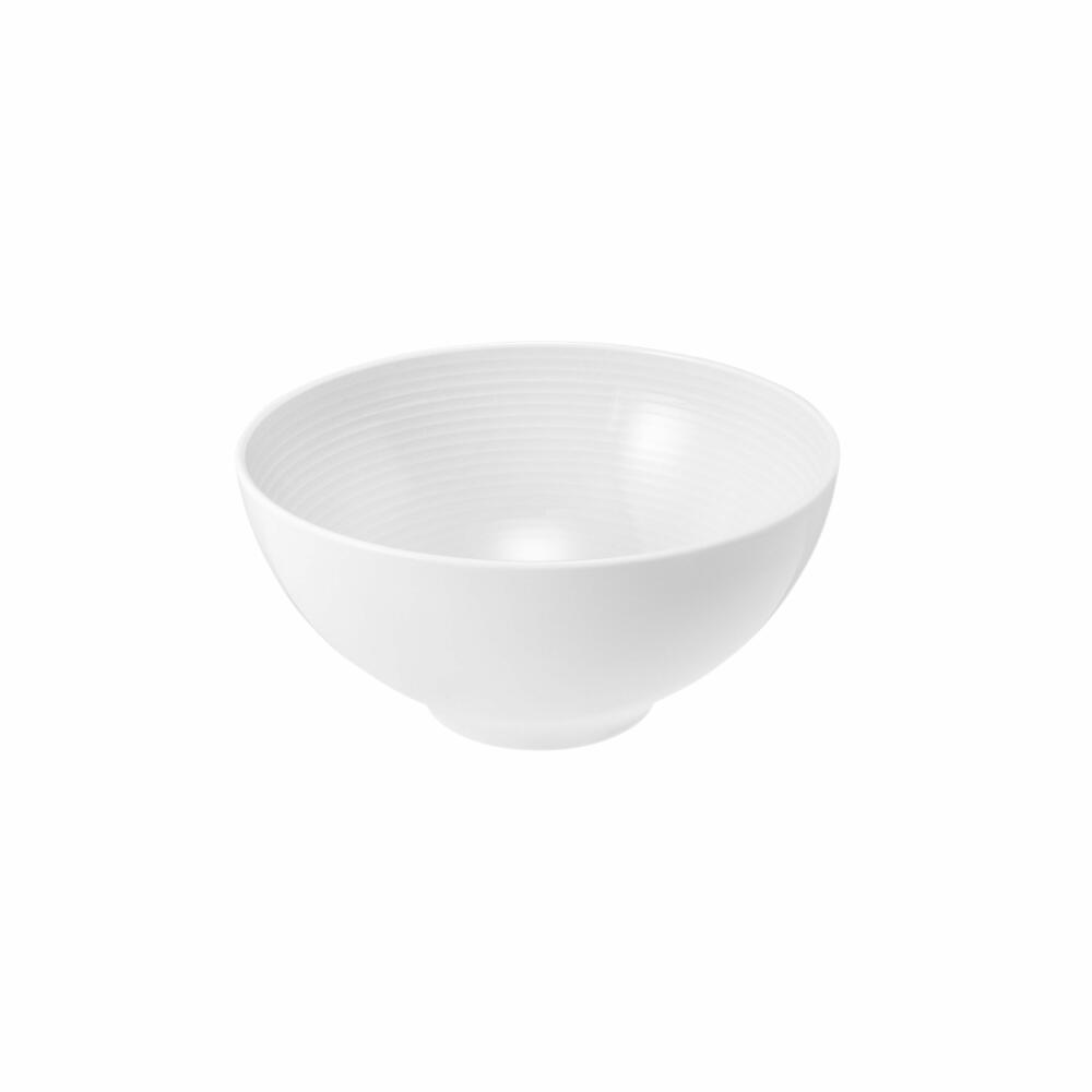Seltmann Weiden Beat Bowl Round, Bowl, Cereal Bowl, Soup Bowl, Porcelain, White, Ø 15.5 cm, 001.751369