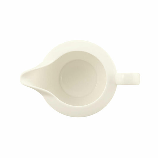 Seltmann Weiden Zoé Fine Diamond Sauciere, Saucenkanne, Soßenkanne, Porzellan, Creme Uni, 450 ml, 001.746258
