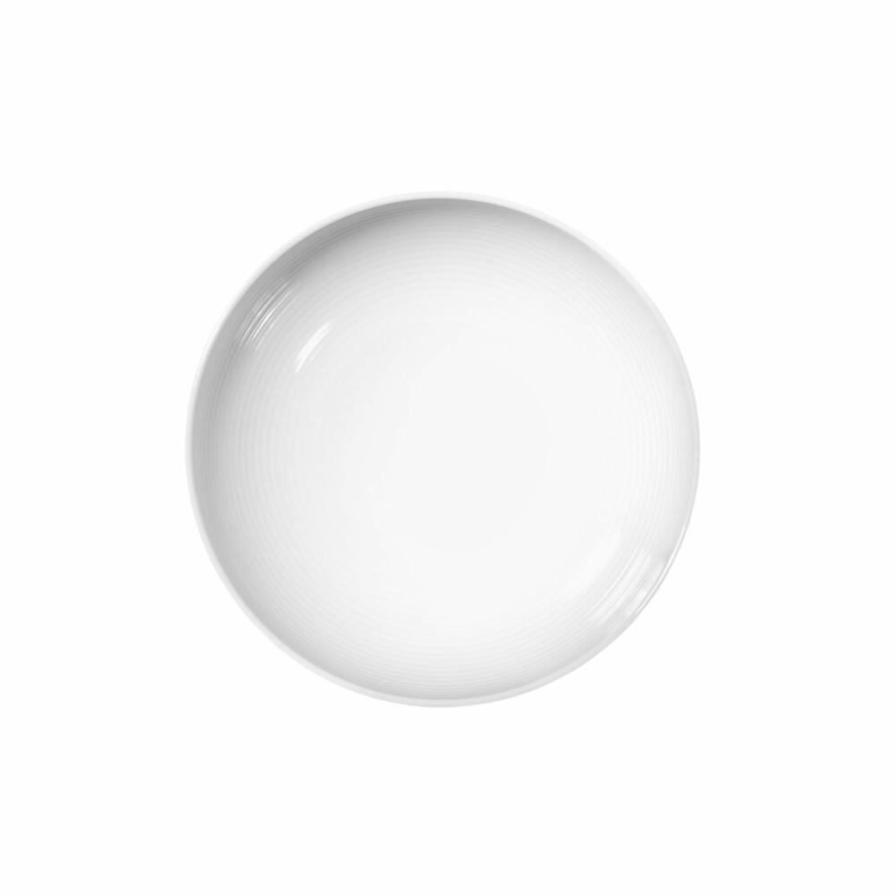Seltmann Weiden Beat Bowl Round, Bowl, Cereal Bowl, Soup Bowl, Porcelain, White, Ø 15.5 cm, 001.751369