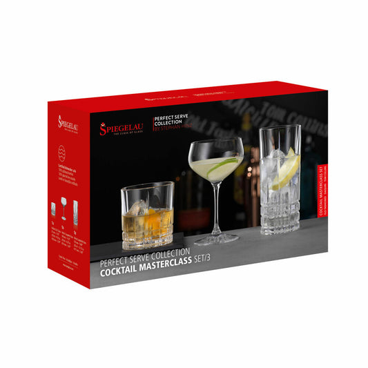 Spiegelau Cocktail Set Perfect Serve Collection Masterclass 3-tlg., Kristallglas, 4500193