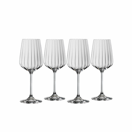 Spiegelau Weißweinglas Set LifeStyle 4-tlg., Weingläser, Kristallglas, 440 ml, 4450172