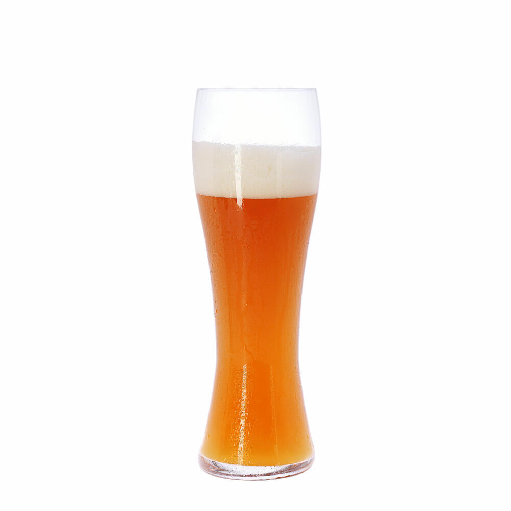 Spiegelau Beer Classics Hefeweizen glass, set of 4, wheat beer glass, wheat glass, beer glass, crystal glass, 700 ml, 4991975