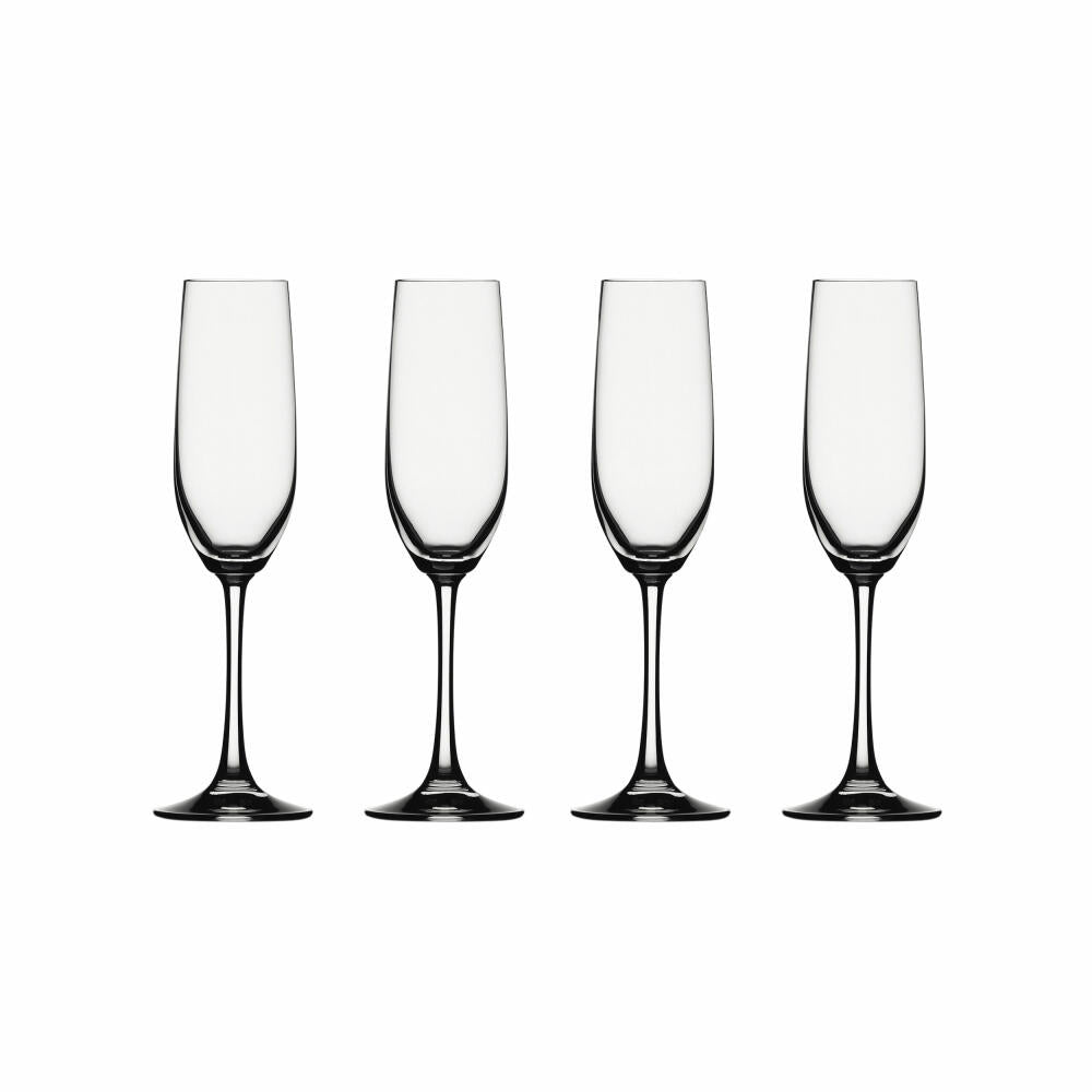 Spiegelau Vino Grande Sektkelch, 4er Set, Proseccokelch, Champagnerkelch, Sektglas, Proseccoglas, Champagnerglas, Kristallglas, 178 ml, 4510275