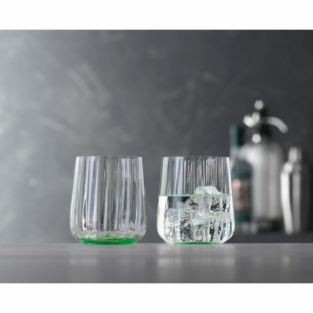 Spiegelau Becher 2er Set LifeStyle, Trinkbecher, Kristallglas, Leaf, 340 ml, 4453465
