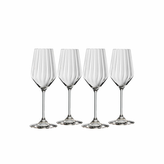 Spiegelau Champagnerglas Set LifeStyle 4-tlg., Schaumweingläser, Kristallglas, 310 ml, 4450177