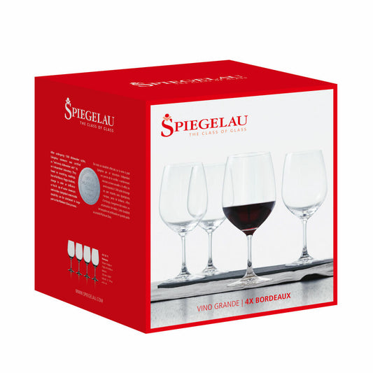 Spiegelau Vino Grande Rotwein-Magnum, 4er Set, Rotweinglas, Weinglas, Kristallglas, 620 ml, 4510277