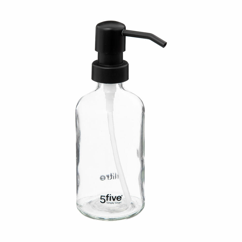 5five Simply Smart Soap Dispenser, Dosing Dispenser, Glass, Plastic, Transparent, 250 ml, 174798A