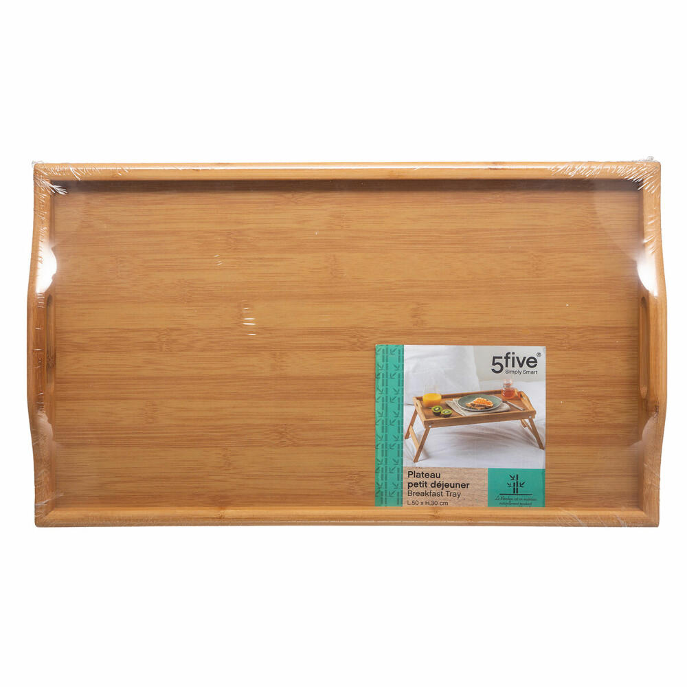 5five Simply Smart serving tray with fold-out feet, tray, bamboo, 50 x 30 cm, 540724270