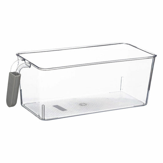 5five Simply Smart Kühlschrank-Aufbewahrungsbox L mit Henkel, PET-Kunststoff, Gummi, Transparent, 167788