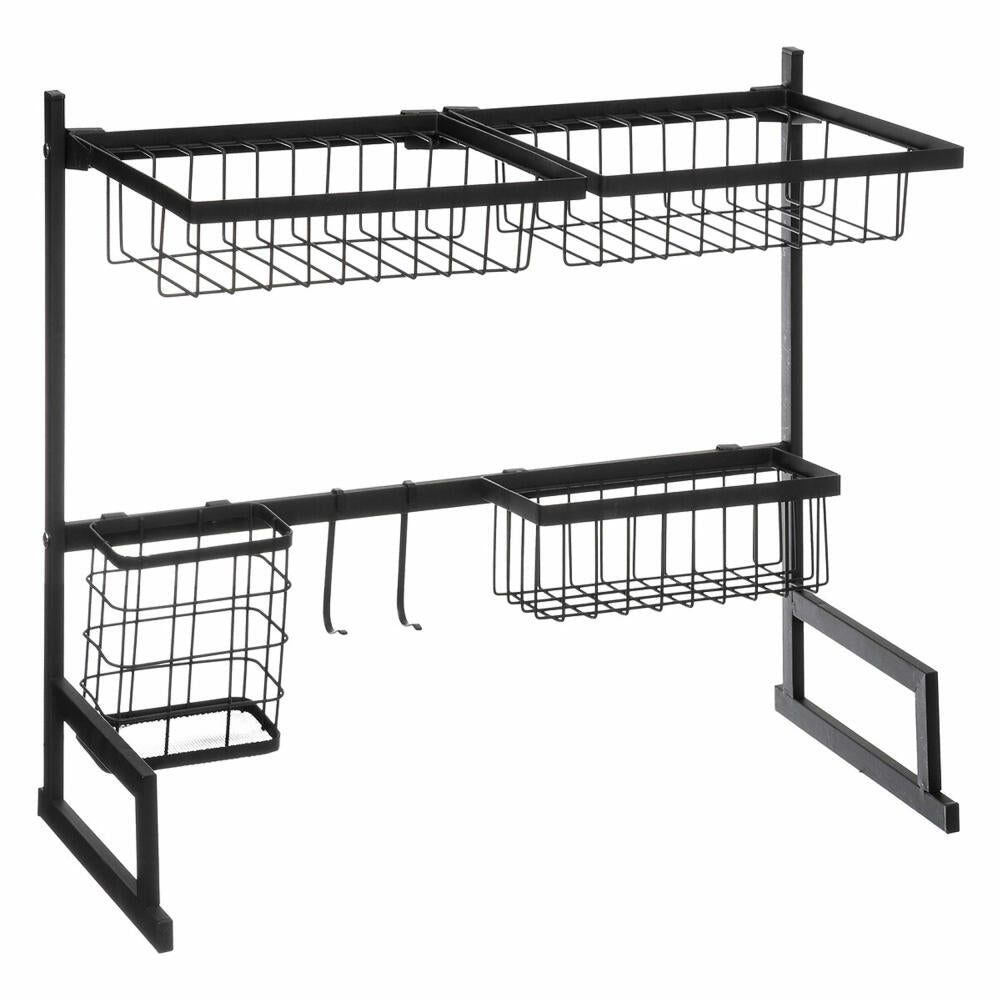 5five Simply Smart Spülbecken-Organizer Abtropfgestell, Trockengestell, Metall, Schwarz, 58 x 30 x 51.5 cm, 167738