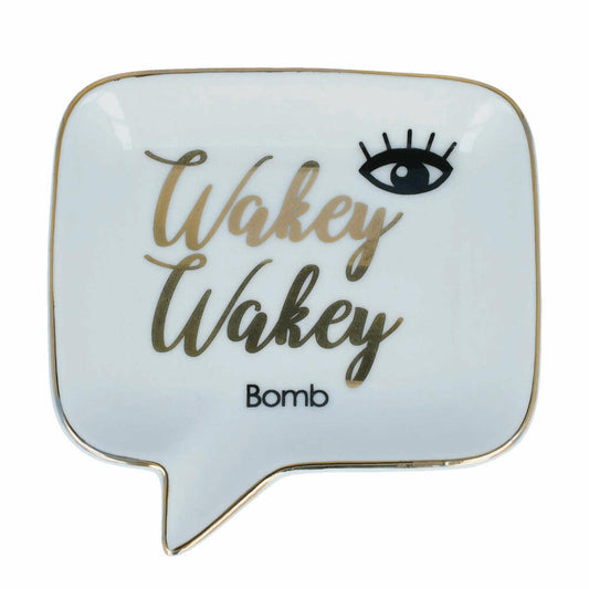 Bomb Cosmetics Seifenschale Wakey Wakey, Seifenablage, Porzellan, Bunt, PWAKWAK06