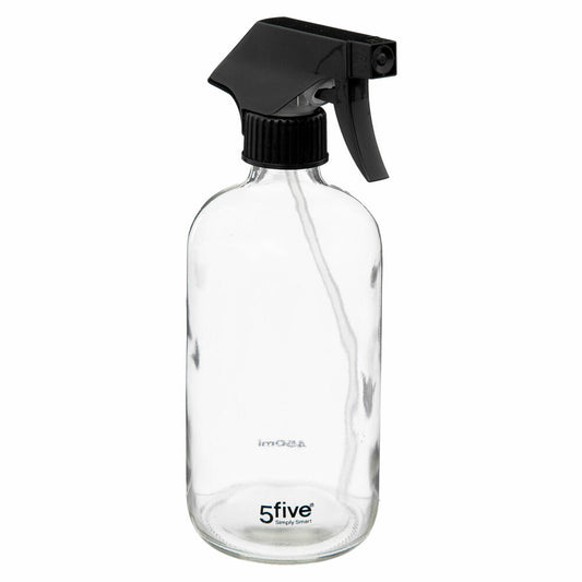 5five Simply Smart Spray Dispenser, Spray Bottle, Glass, Plastic, Transparent, 450 ml, 174713A