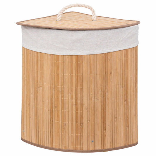 5Five Simply Smart Eck-Wäschekorb, Wäschebox, Bambus, 48 L, 174781