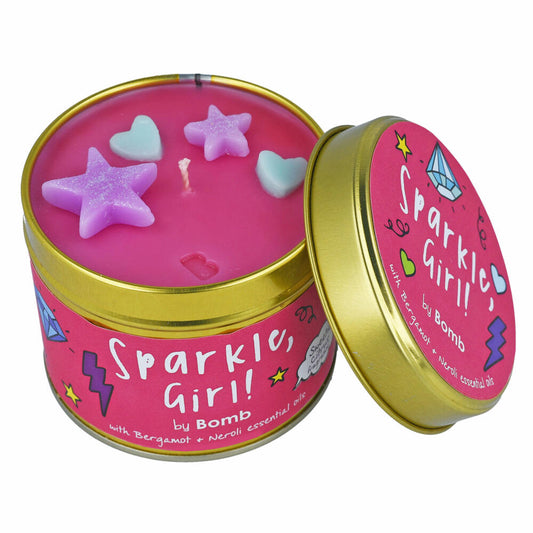 Bomb Cosmetics Duftkerze Scent Stories in Dose Sparkle, Girl, Dosenkerze, Pink, PSPAGIR04