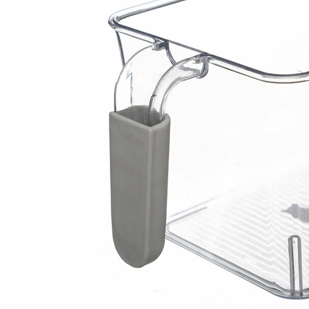 5five Simply Smart Kühlschrank-Aufbewahrungsbox L mit Henkel, PET-Kunststoff, Gummi, Transparent, 167788