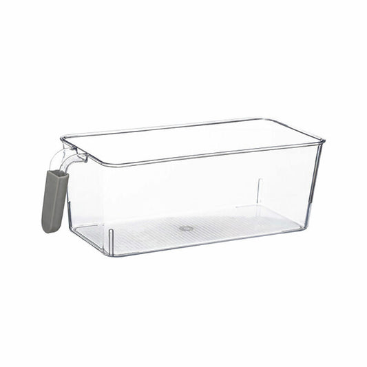 5five Simply Smart Kühlschrank-Aufbewahrungsbox S mit Henkel, PET-Kunststoff, Gummi, Transparent, 167787