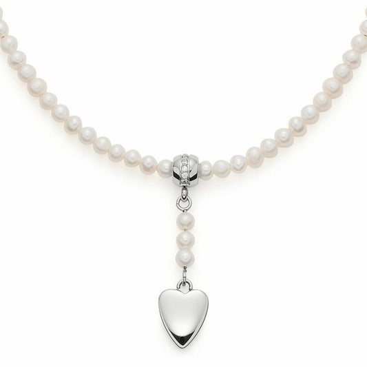 Leonardo Jewels Necklace Ameli, Necklace, Chain, Fashion Jewelry, Stainless Steel, Pearls, Zirconia, 019563