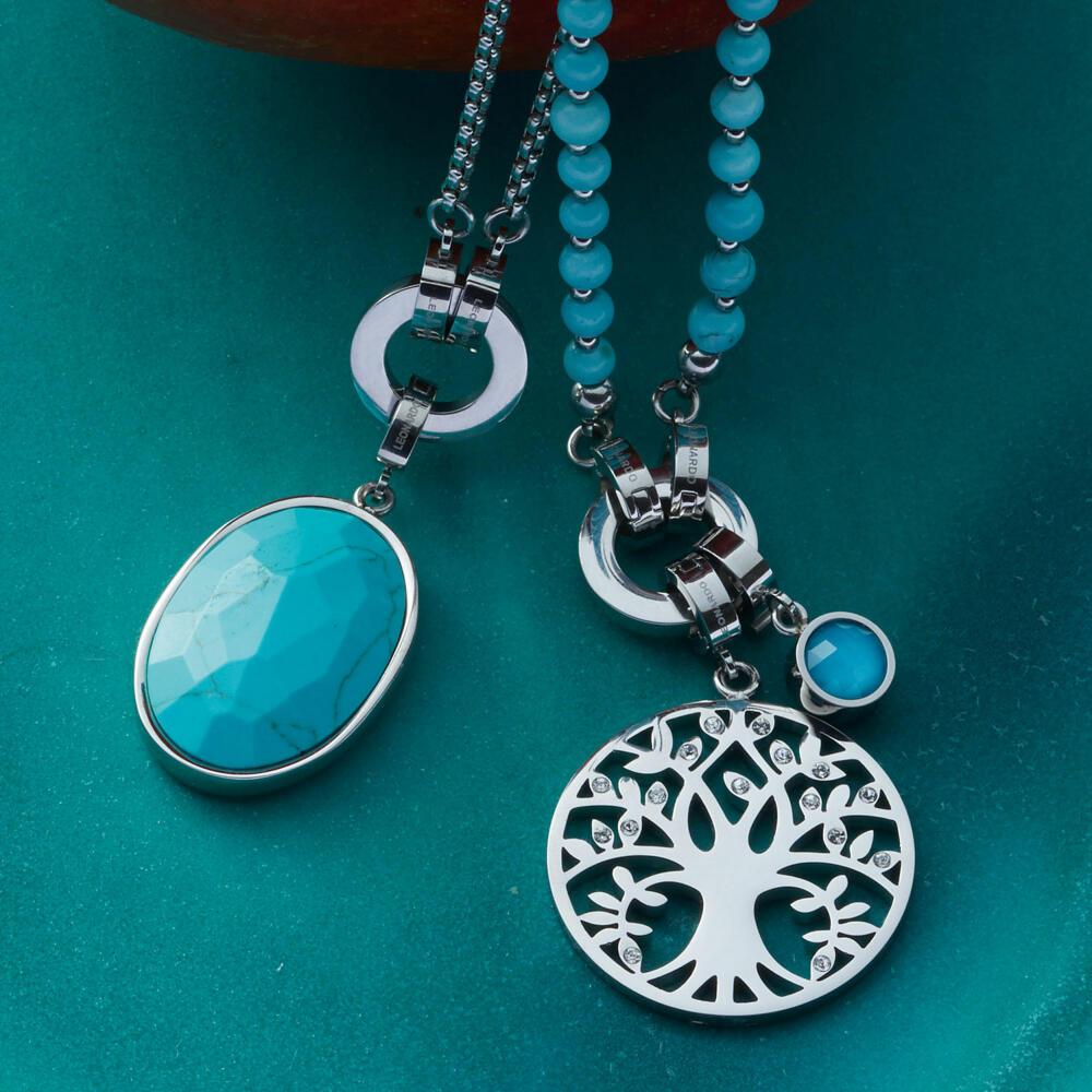 Leonardo Jewels Pendant Amita Clip &amp; Mix, Necklace Pendant, Fashion Jewelry, Stainless Steel, Gas Crystals, 018759