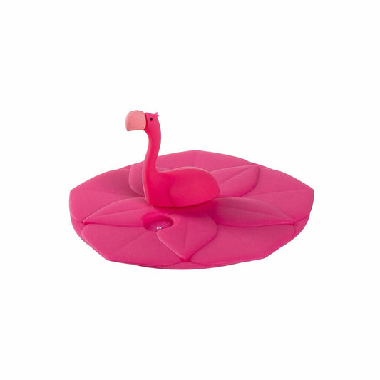 Leonardo Lid BAMBINI Flamingo, cup lid, drinking lid, silicone, pink, 9.2 cm, 018727