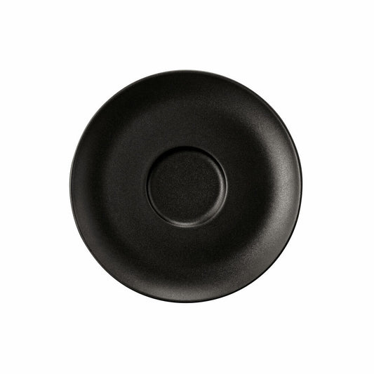Seltmann Weiden Liberty Kombi-Untertasse, Unterteller, Porzellan, Velvet Black, Ø 16.1 cm, 001.764278