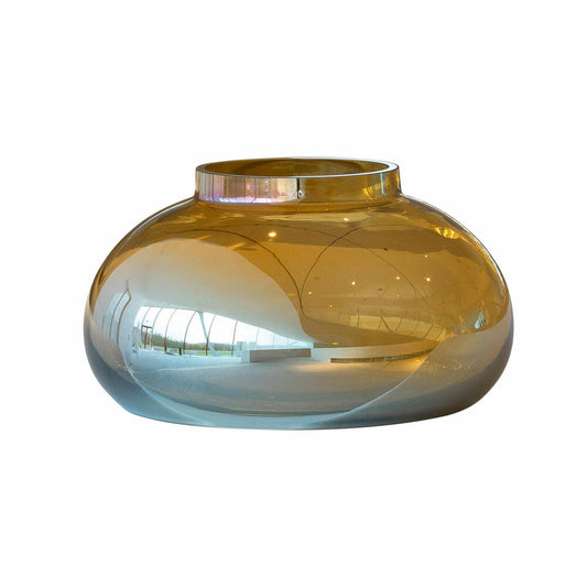 Leonardo vase POESIA, decorative vase, glass vase, soda-lime glass, gold, 14 cm, 018650