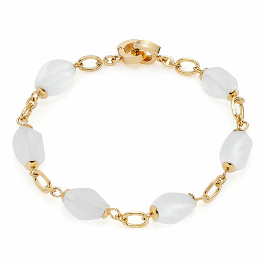 Leonardo Jewels Armband Ofira Clip & Mix, Armschmuck, Modeschmuck, Edelstahl IP gold, Bergkristall, 019705