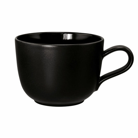 Seltmann Weiden Liberty Kaffeeobertasse, Kaffeetasse, Kaffee Tasse, Porzellan, Velvet Black, 260 ml, 001.764277