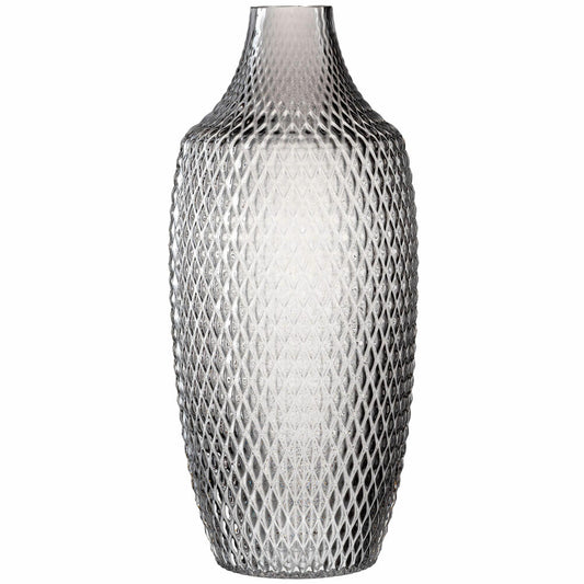 Leonardo vase POESIA, decorative vase, glass vase, soda-lime glass, gray, 40 cm, 018676