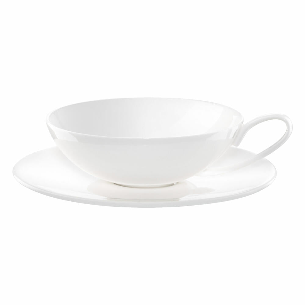 ASA Selection à table Teetasse mit Untere / Untertasse, Fine Bone China, Warmes Weiß, 170 ml, 2018013