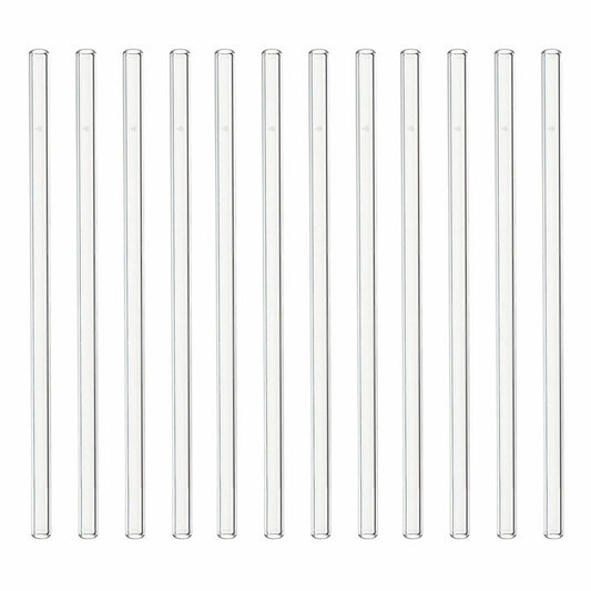 Leonardo glass drinking straws CIAO set of 12, drinking straws, borosilicate glass, clear, 20 cm, 020880