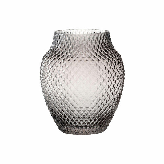 Leonardo vase POESIA, decorative vase, glass vase, soda-lime glass, gray, 22.5 cm, 018673