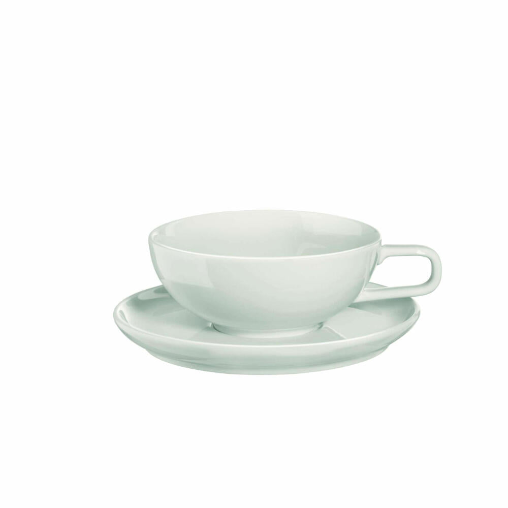 ASA Selection Kolibri Teetasse, mit Untere, Schale, Schälchen, Tasse, Teebecher, Porzellan, Weiß, 200 ml, 25111250