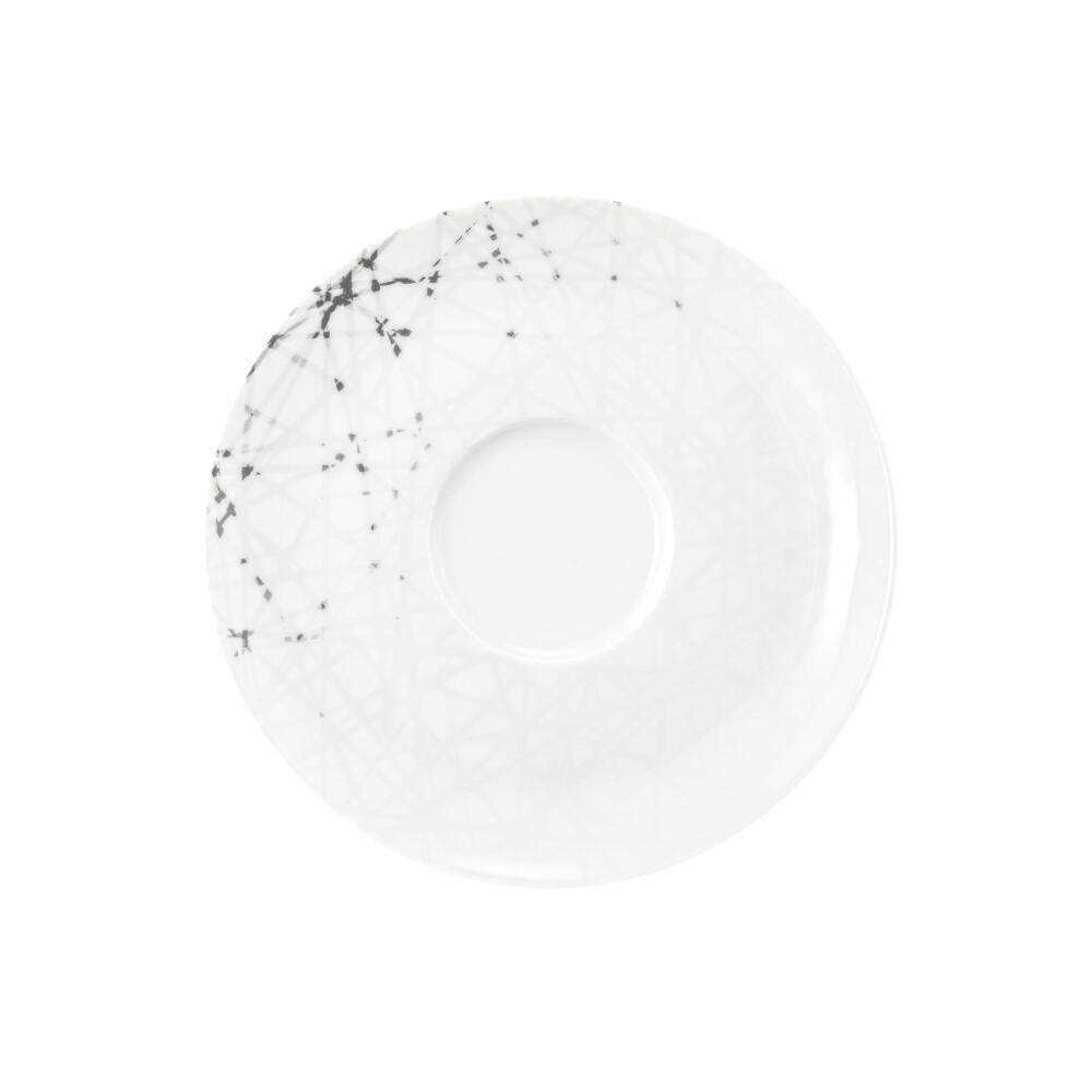 Seltmann Weiden Liberty combination saucer, underplate, porcelain, Brace, Ø 16.1 cm, 001.764236