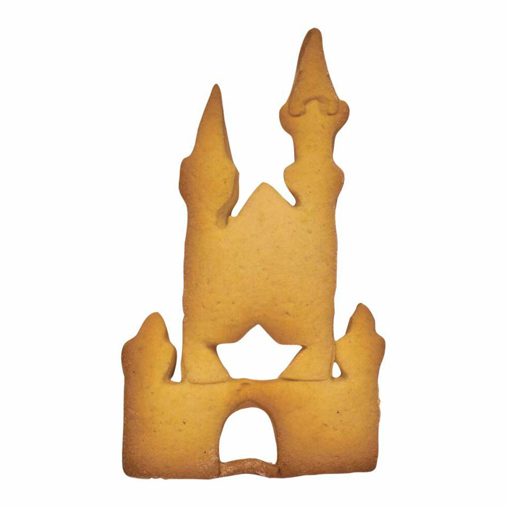 Städter Präge-Ausstecher Schloss Neuschwanstein, Ausstechform, Plätzchenform, Keks, Plätzchen, Weißblech, 10.5 cm, 200012