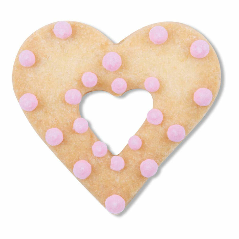 Städter Ausstecher Herz in Herz, Ausstechform, Plätzchenform, Keks, Plätzchen, Edelstahl, 4 cm, 199927