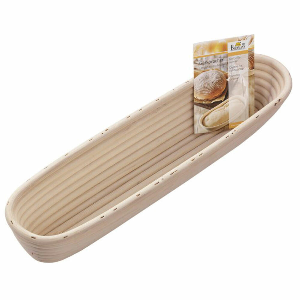 Birkmann Baguette Proofing Basket, Proofing Basket, Bread Basket, Bread Form, Rattan, 38 cm, 209022