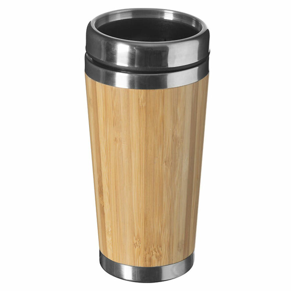 5five Simply Smart Insulated Mug Isotheme Bamboo, Steel, Plastic, Bamboo, Brown, 380 ml, 160716